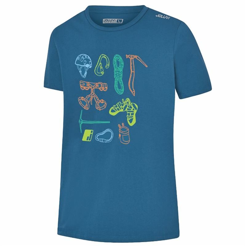 T-Shirt à manches courtes homme Joluvi Climbing Elements Bleu