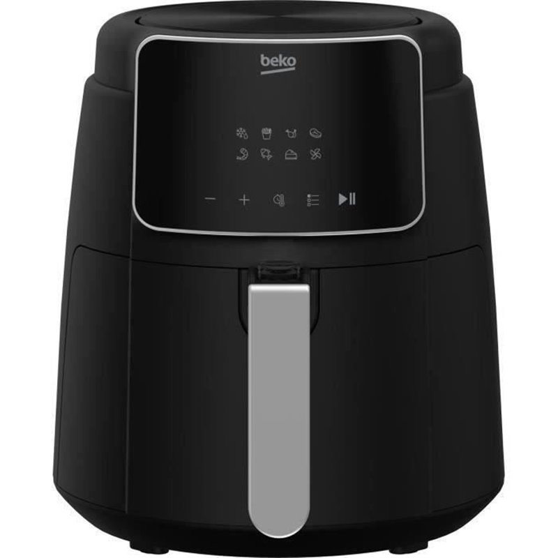 Friteuse multifonction sans huile - BEKO - FRL2244B - 1500 W - 3,9 L pour 0,8 kg de frites - 8 programmes - Ecran tactile