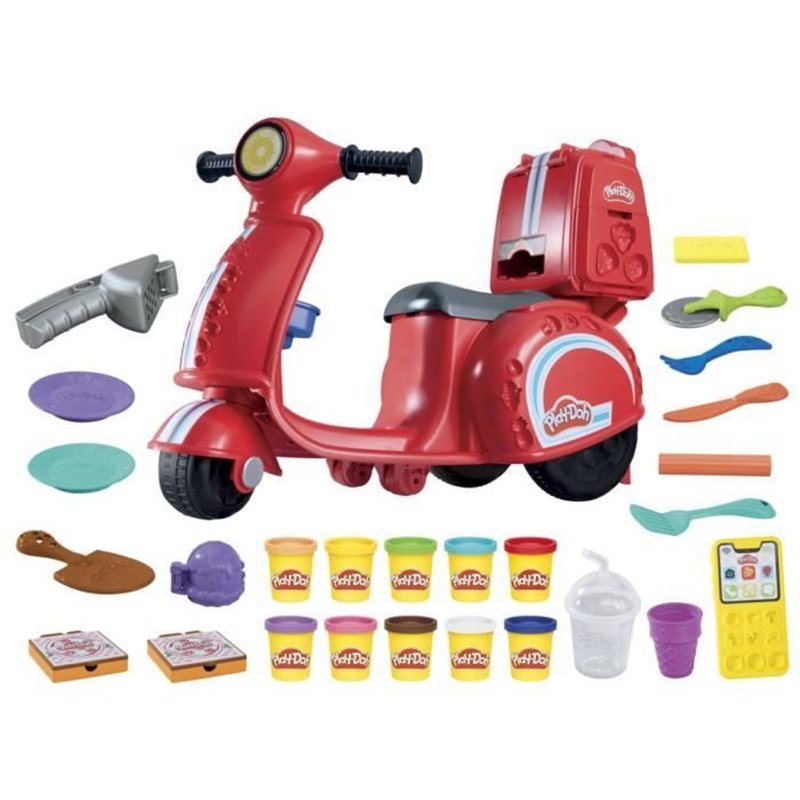 Image secondaire de Play-Doh Mon scooter a pizzas, jouets de loisirs créatifs avec pâte a modeler pour enfants