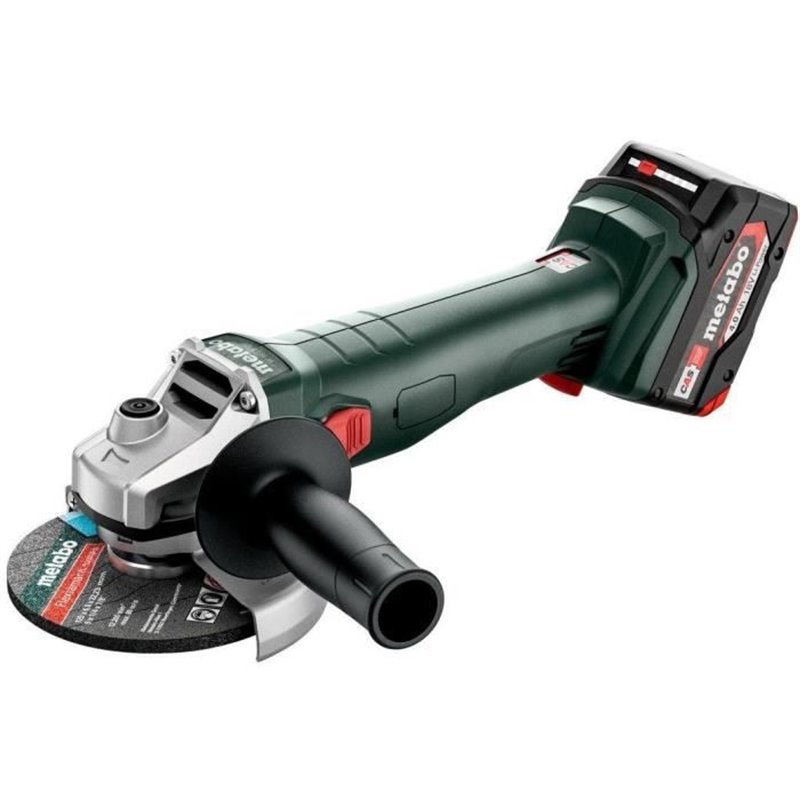 Meuleuse d'angle sans fil - METABO - W 18 L 9-125 - 18 V - MetaBOX 165 L