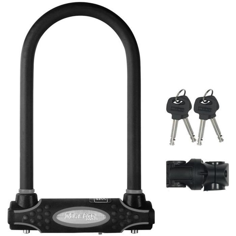 Antivol Vélo U - Master Lock - 8195EURDPROCOLWR - Acier Cémenté, Clé, Rouge