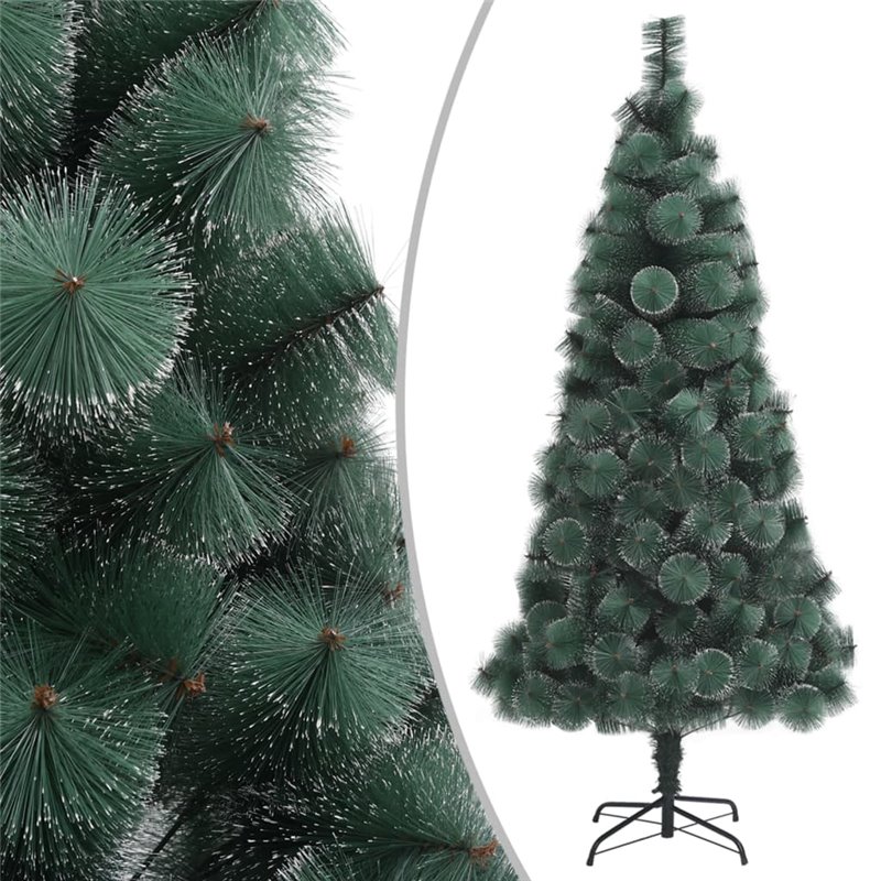 VidaXL Sapin de Noël artificiel avec support Vert 120 cm PET