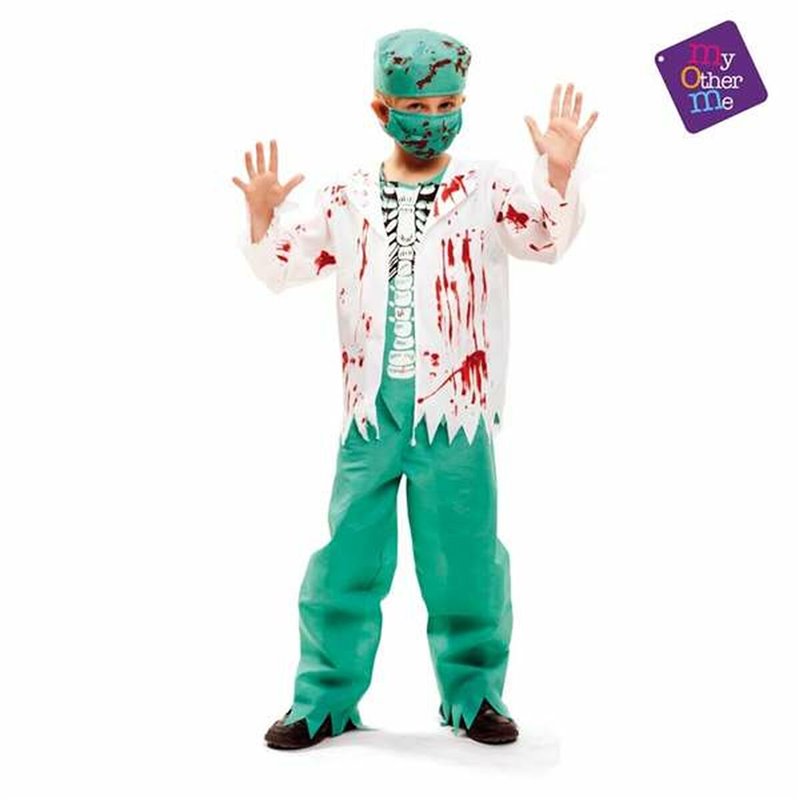 Image secondaire de Déguisement pour Enfants My Other Me Skeletal Surgeon 10-12 Ans Vert S (4 Pièces)