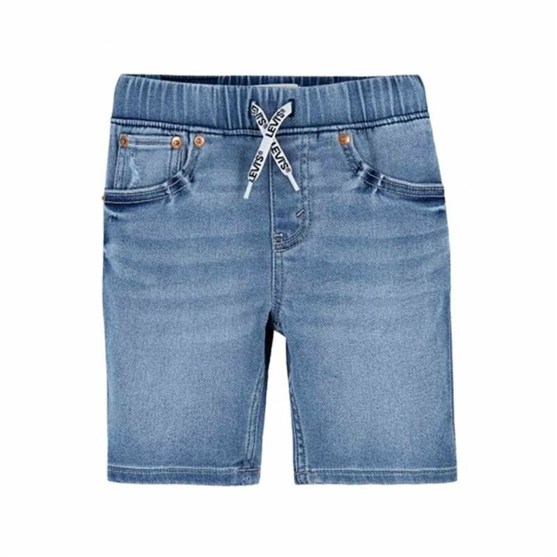 Shorts pour enfants Levi's Skinny Dobby Bleu Acier