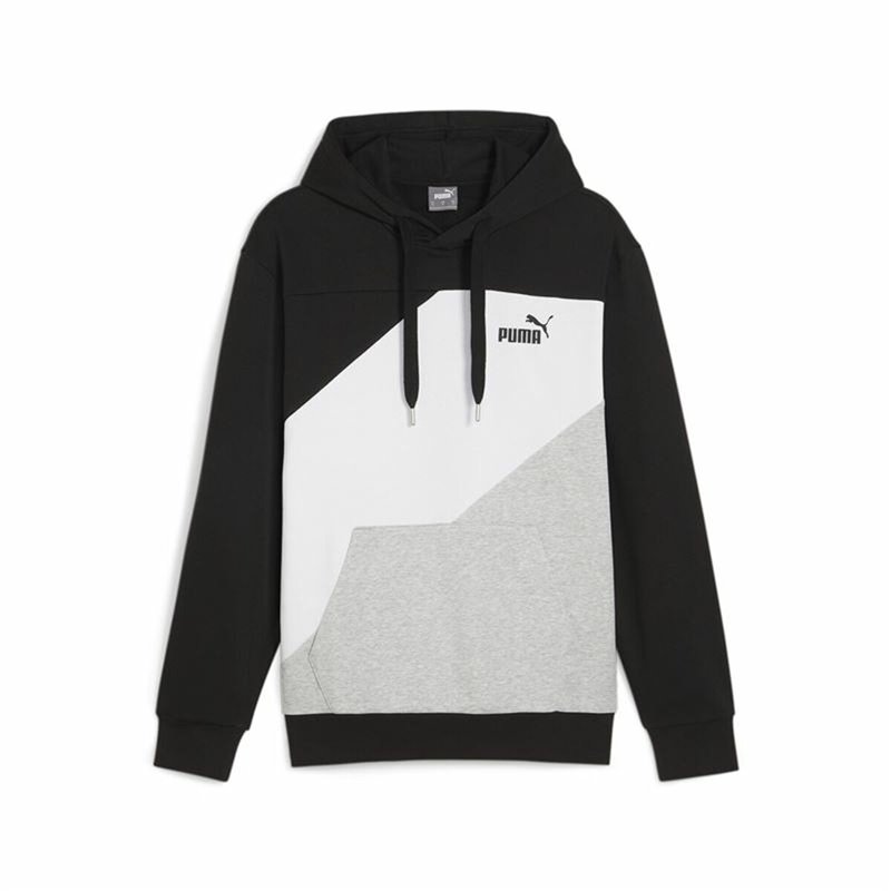 Sweat à capuche homme Puma Power Colorblock Noir