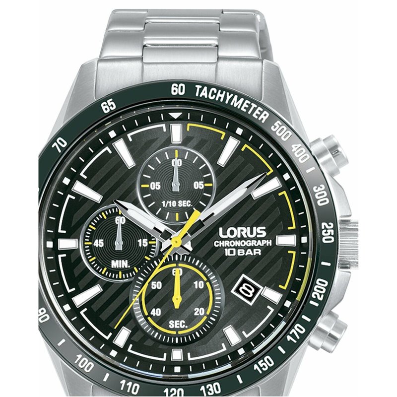 Image secondaire de Montre Homme Lorus RM397HX9 Noir Argenté