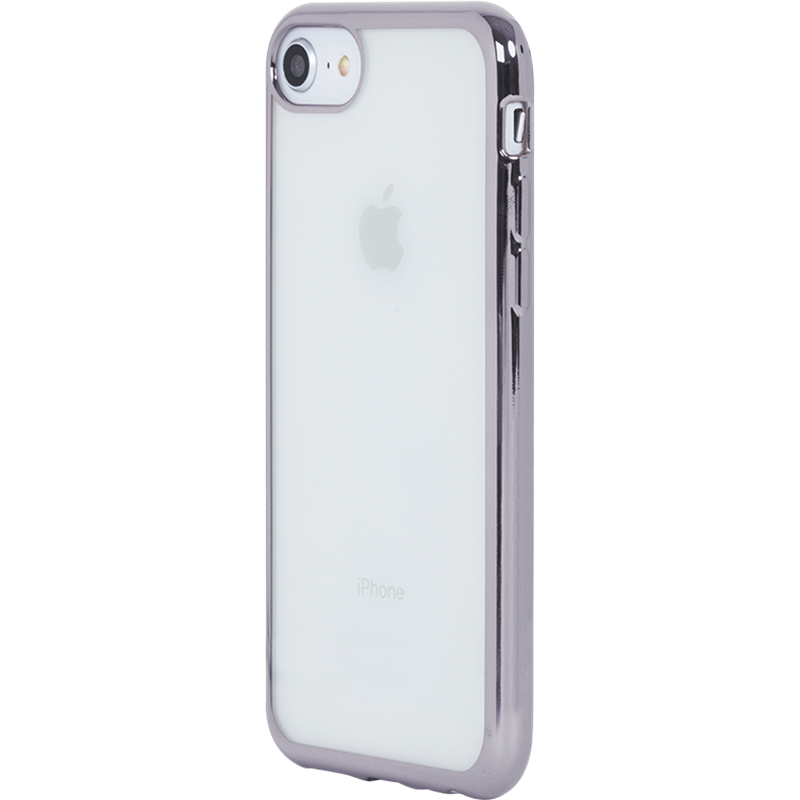 Image secondaire de Coque semi-rigide transparente métal Gris sidéral pour Iphone 6/6S/7/8