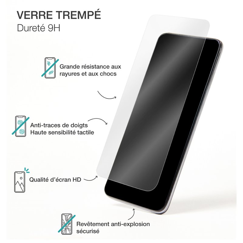 Image secondaire de Protège écran Plat en Verre trempé pour iPhone 12 / 12 Pro Bigben