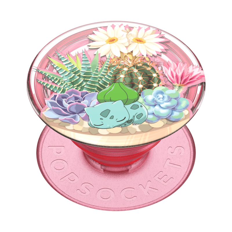 Pop Grip Standard Bulbasaur Terrarium Rose Popsockets