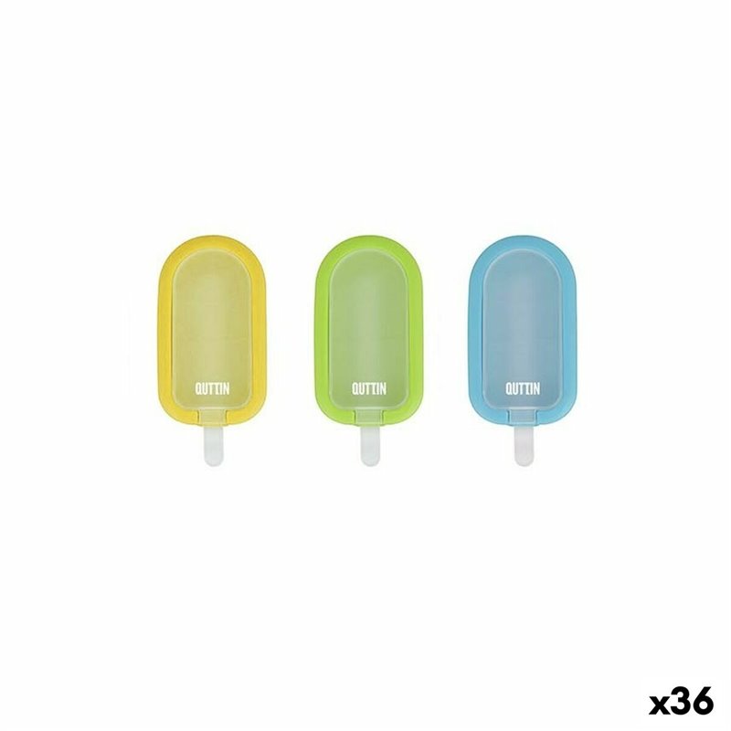 Moule pour Glaces Quttin Individuel Silicone 11,5 x 6,5 x 3 cm (36 Unités)