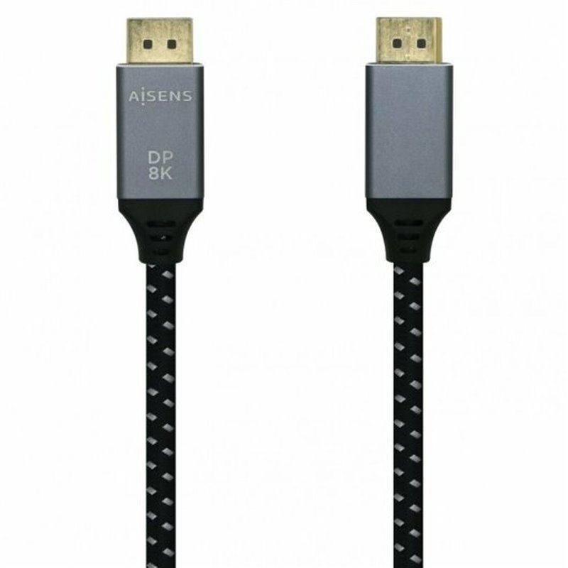 AISENS A149-0437 câble DisplayPort 2 m Noir, Gris