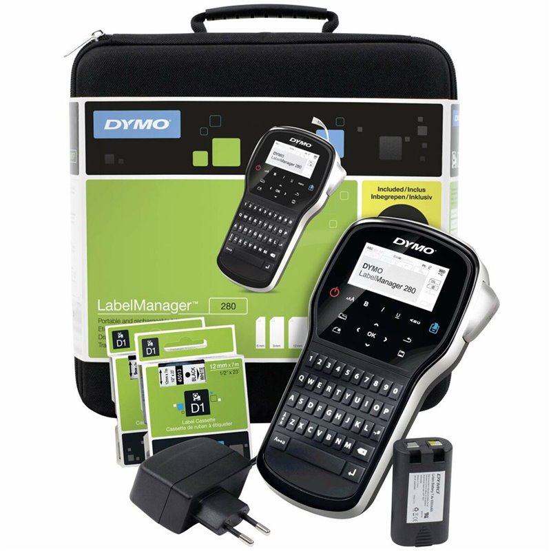 Image secondaire de Etiqueteuse Portable Electrique Dymo LabelManager 280 QWERTY Kitcase (1 Unité)