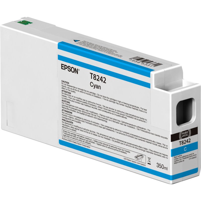 Image secondaire de Epson Singlepack Cyan T824200 UltraChrome HDX/HD 350ml