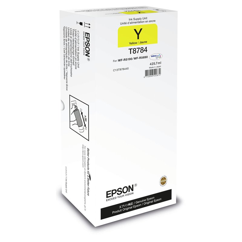 Cartouche d'encre originale Epson C13T878440 Jaune