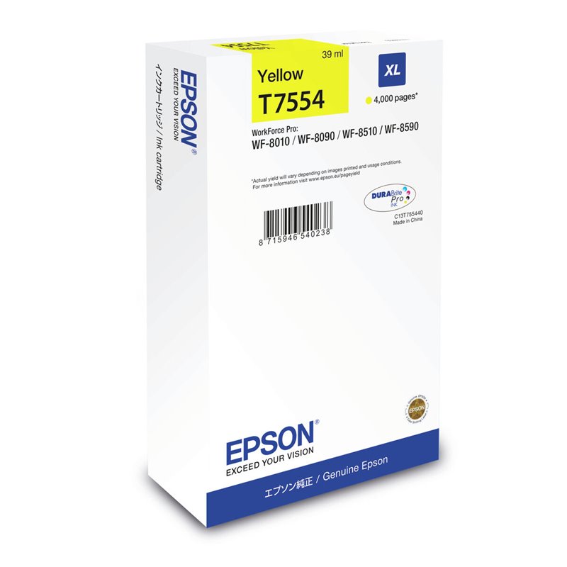 Image secondaire de Epson Encre Jaune XL (4 000 p)