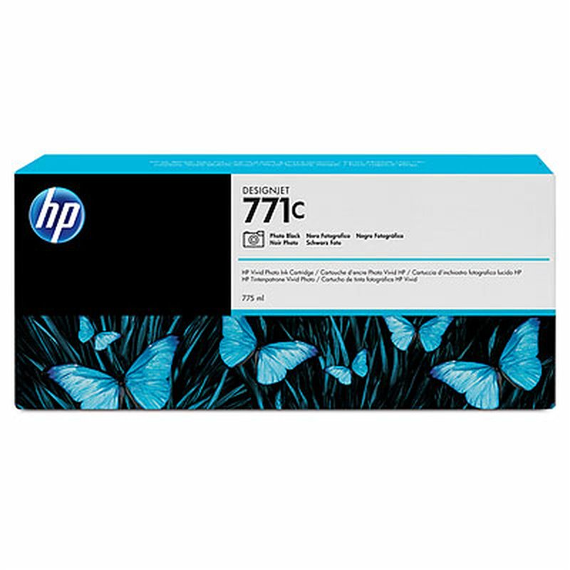 HP 771C cartouche d'encre DesignJet noir photo, 775 ml