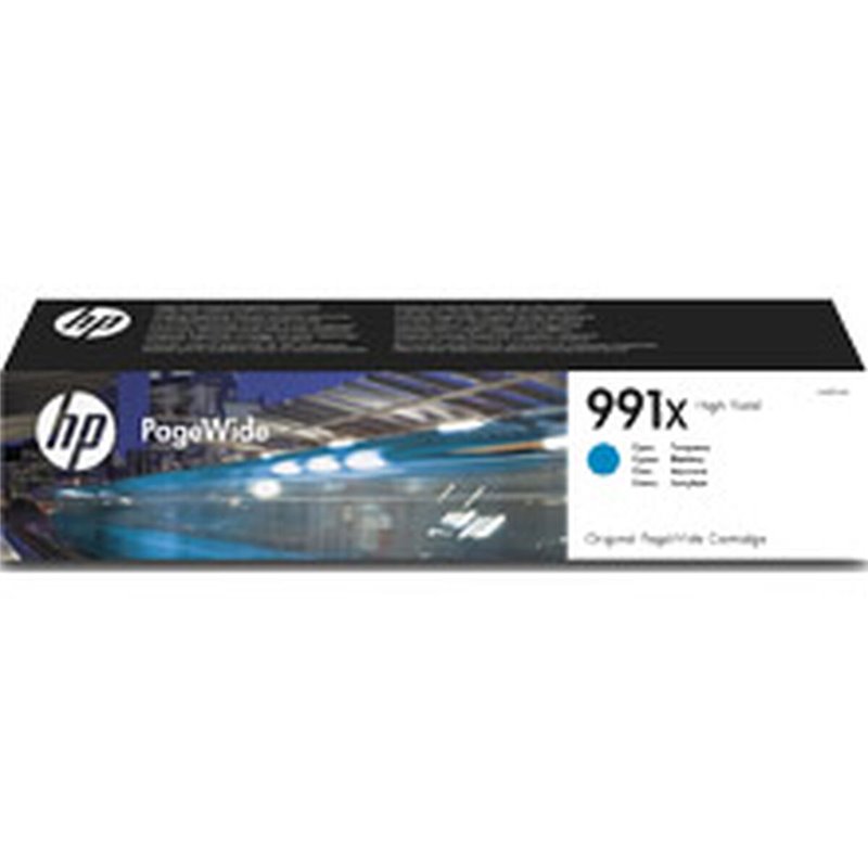 HP Cartouche dencre cyan PageWide 991X grande capacité authentique