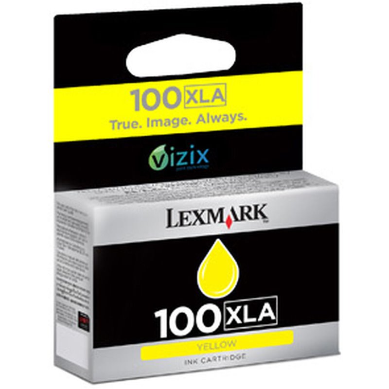 Cartouche d'encre originale Lexmark 100 XLA Jaune