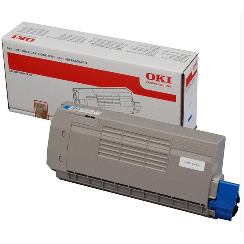 Toner original OKI C711 C710 C711WT Cyan