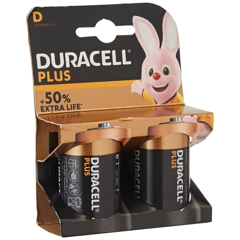 Image secondaire de Duracell Plus 100 D Batterie à usage unique Alcaline