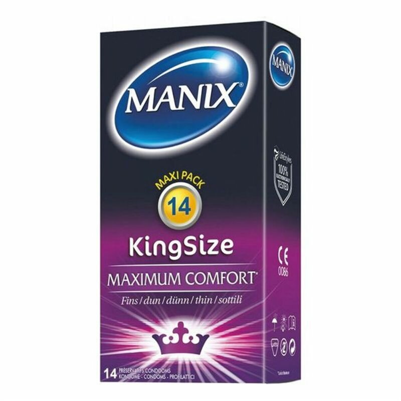 Préservatifs Manix King Size Non 18,5 cm Ø 5,6 cm (14 uds)