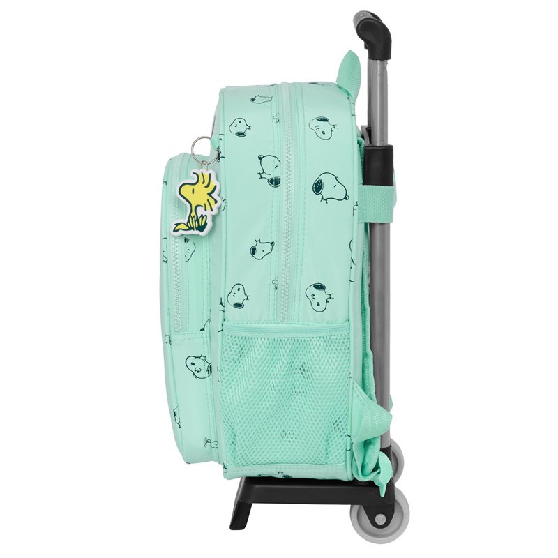 Image secondaire de Cartable à roulettes Snoopy Groovy Vert 26 x 34 x 11 cm