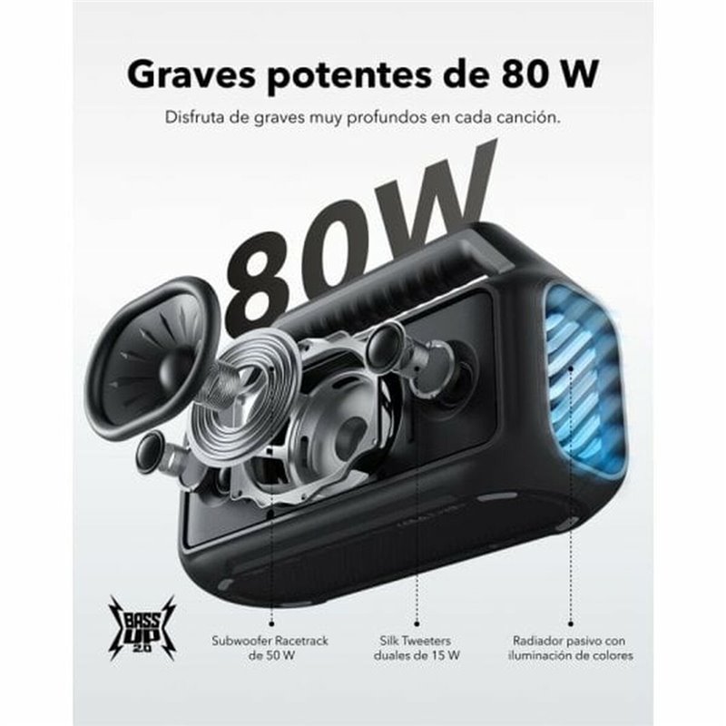 Image secondaire de Haut-parleurs bluetooth portables Soundcore A3138011 Noir 80 W