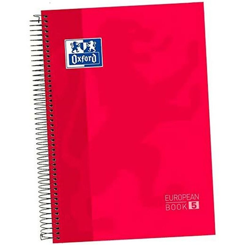 Image secondaire de Cahier Oxford Europeanbook 5 Rouge A4+ 120 Volets (5 Unités)