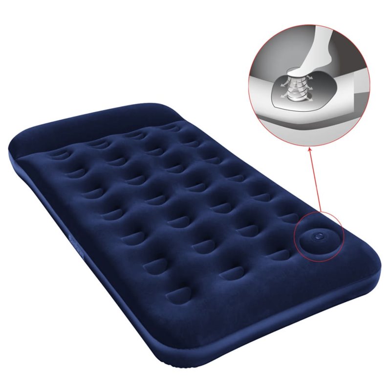 Bestway Matelas gonflabe floqué EASY INFLATE FACILE À GONFLER - Twin-Size - 1.88m x 99cm x 28cm