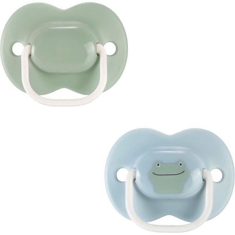 Sucettes - TOMMEE TIPPEE - ANYTIME - 6-18 mois - Lot de 2 sucettes symétriques sans BPA - Capsule de stérilisation réutilisable