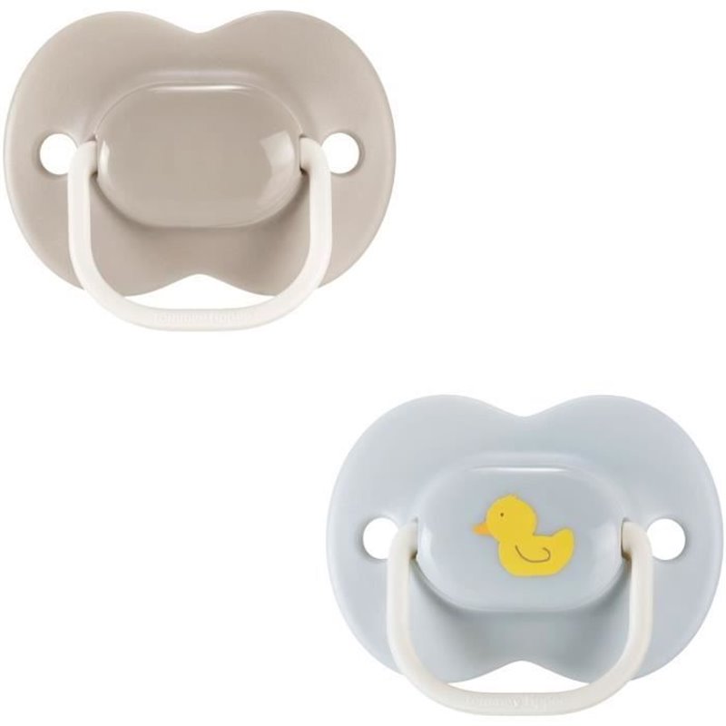 Image secondaire de Sucettes - TOMMEE TIPPEE - ANYTIME - 6-18 mois - Lot de 2 sucettes symétriques sans BPA - Capsule de stérilisation réutilisable