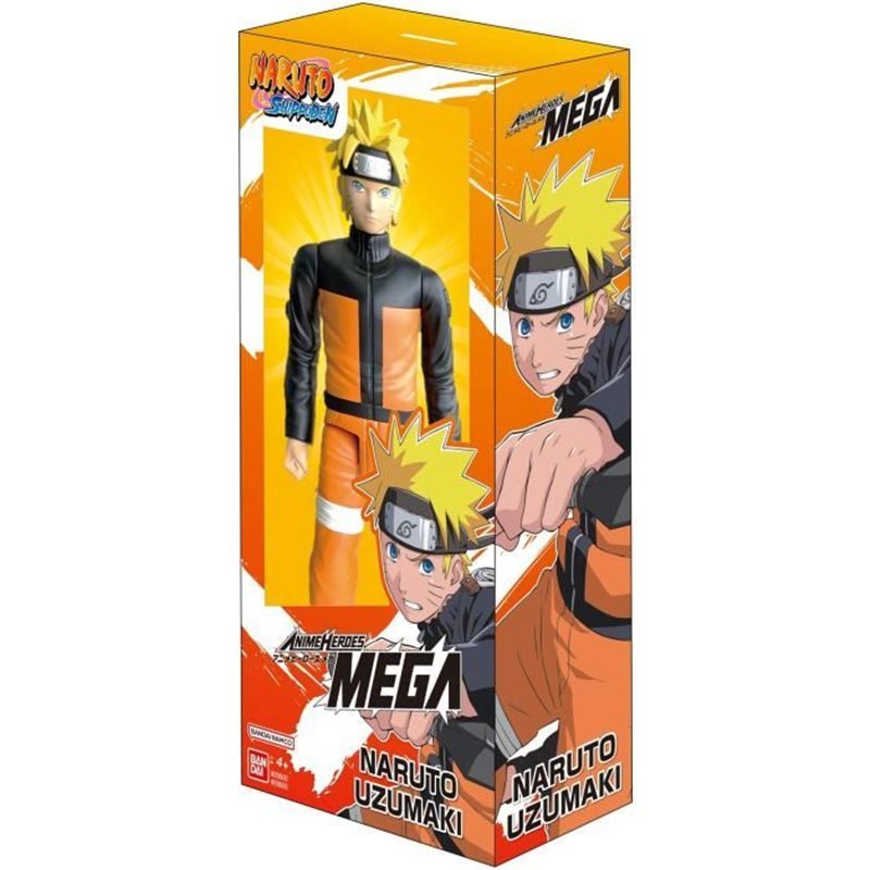 Image secondaire de Grande Figurine articulée - BANDAI - Anime Heroes - Naruto Shippuden - Figurine Anime Heroes Mega 30 cm - Naruto Uzumaki