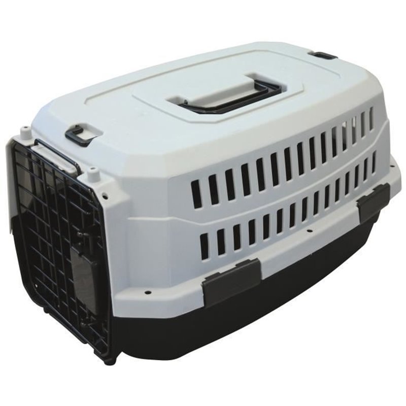 Image secondaire de M-PETS Caisse de transport Viaggio Carrier S - 58,4x38,7x33cm - Noir et gris - Pour chien et chat