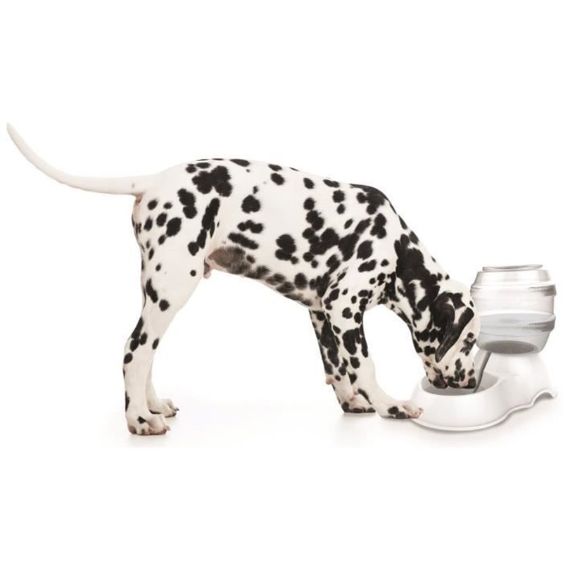 Image secondaire de M-PETS Distributeur d'eau Cylinder - 3500ml - Blanc - Pour chien