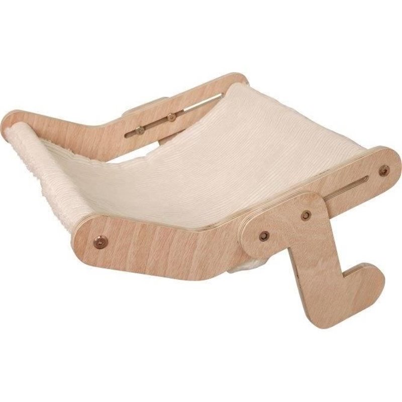 Hamac pour chats - KERBL - NAP - 42,5 x 47 cm - Bois massif - Surface réversible