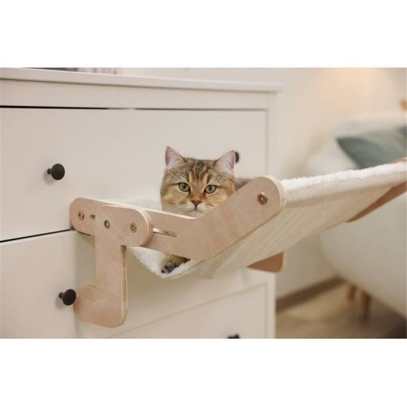 Image secondaire de Hamac pour chats - KERBL - NAP - 42,5 x 47 cm - Bois massif - Surface réversible