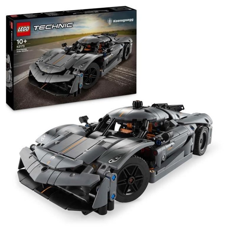 LEGO Technic 42173 Hypercar Koenigsegg Jesko Absolut grise - Set de construction