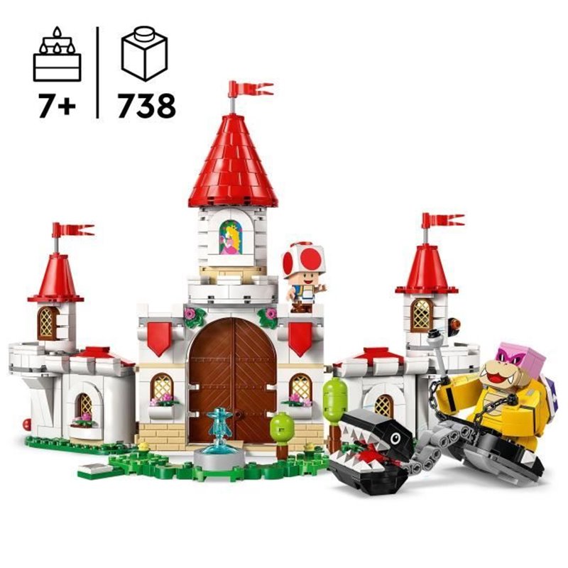 Image secondaire de LEGO Super Mario 71435 Combat Contre Roy au Château de Peach - Set Personnages Nintendo