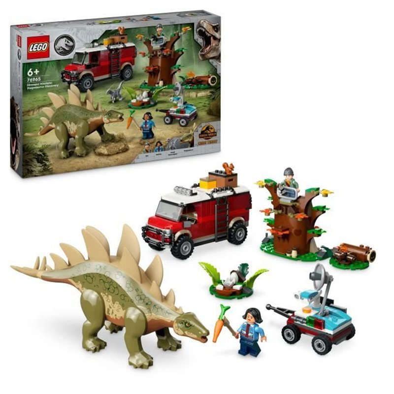 LEGO Jurassic World 76965 Missions dinosaures : la découverte du stégosaure, Jeu éducatif