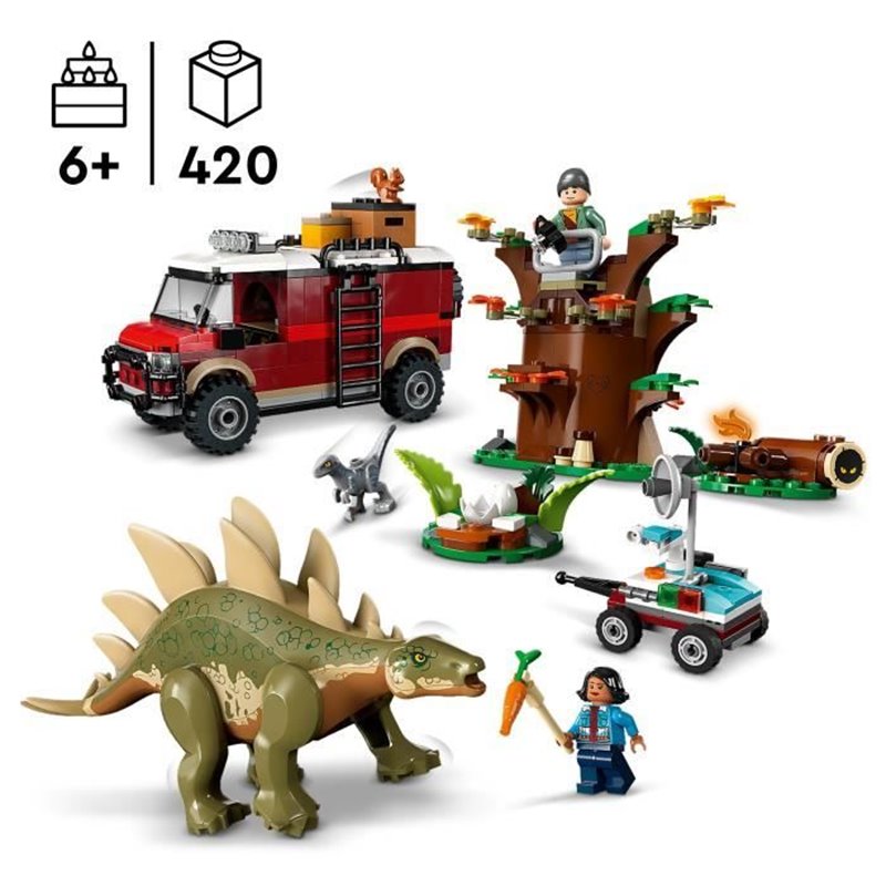 Image secondaire de LEGO Jurassic World 76965 Missions dinosaures : la découverte du stégosaure, Jeu éducatif