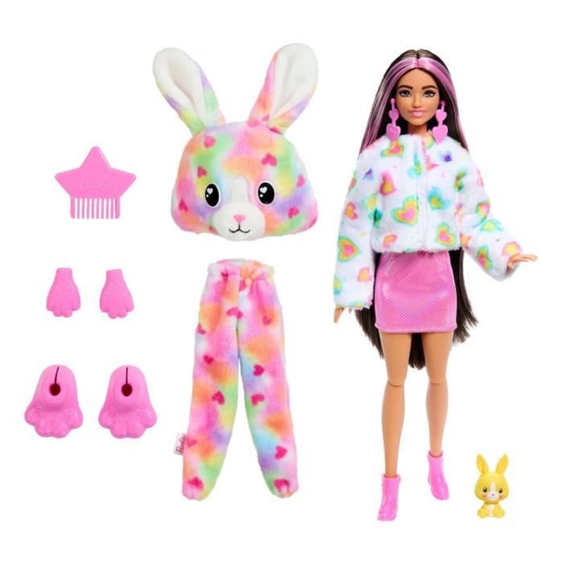 Image secondaire de Barbie-Barbie Cutie Reveal-Poupée lapin Reve Coloré avec 10 surprises HRK38