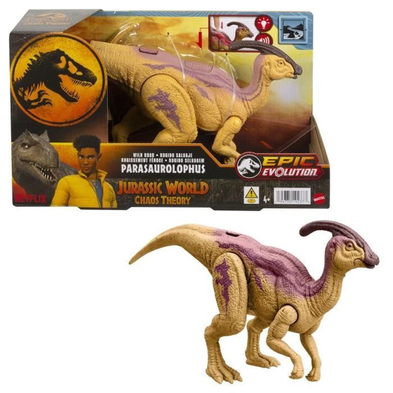 Jurassic World-Parasaurolophus Rugissement Féroce-Figurine articulée HTK75