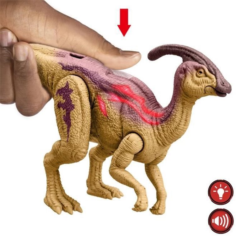 Image secondaire de Jurassic World-Parasaurolophus Rugissement Féroce-Figurine articulée HTK75