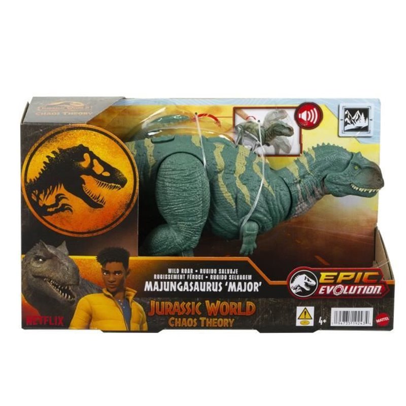 Image secondaire de Jurassic World-Majungasaurus Rugissement Féroce-Figurine articulée HTK76