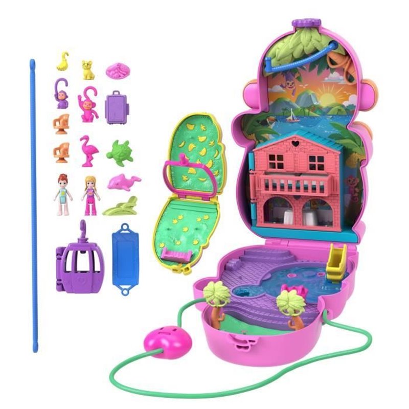 Image secondaire de Polly Pocket-Maman Singe et Son Bébé-Coffret 2 mini-figurines HWP04