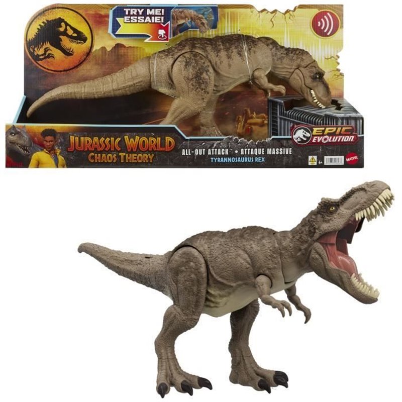 Jurassic World-Tyrannosaure Attaque Impitoyable-Figurine articulée HXF53