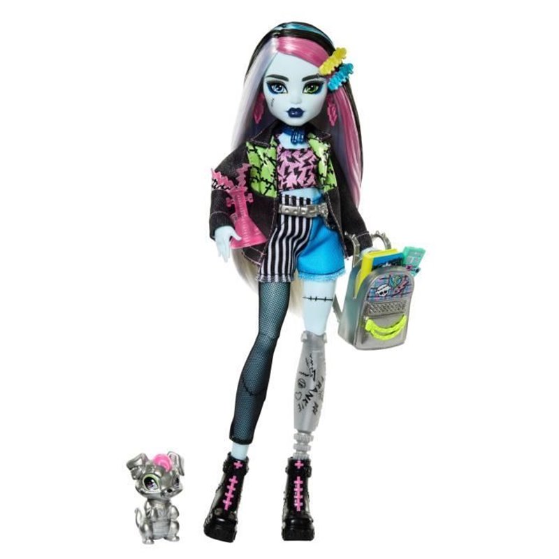 Monster High-Poupée Frankie Stein-Poupée avec animal et accessoires HXH73