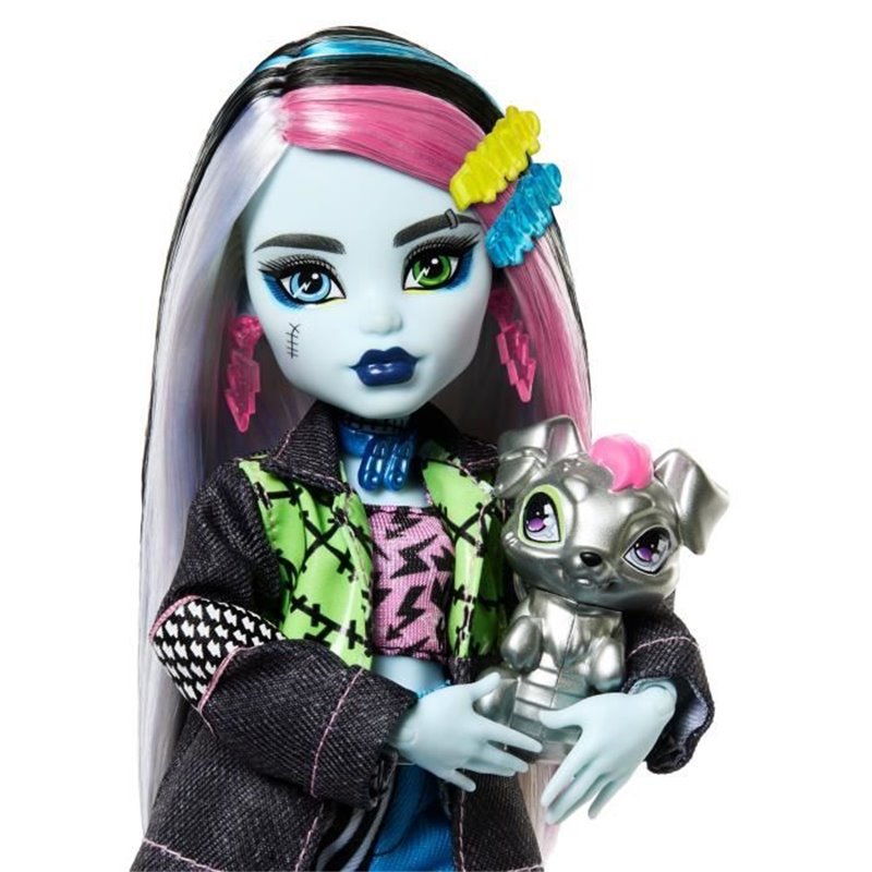 Image secondaire de Monster High-Poupée Frankie Stein-Poupée avec animal et accessoires HXH73