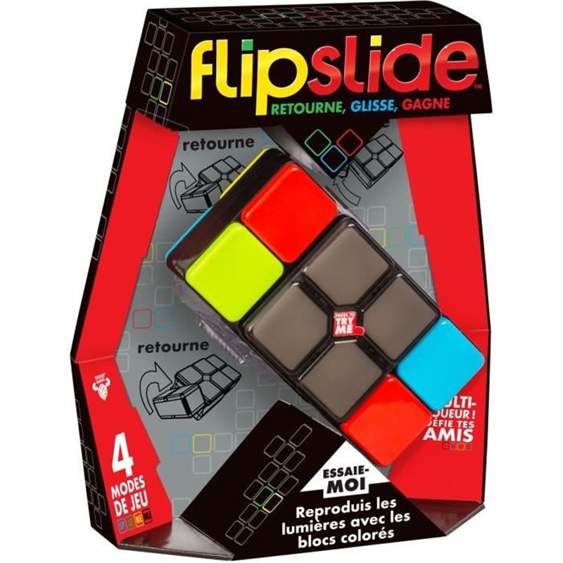 Flipslide - MOOSE TOYS - Jeu électronique de combinaison de lumiere, avec piles incluses