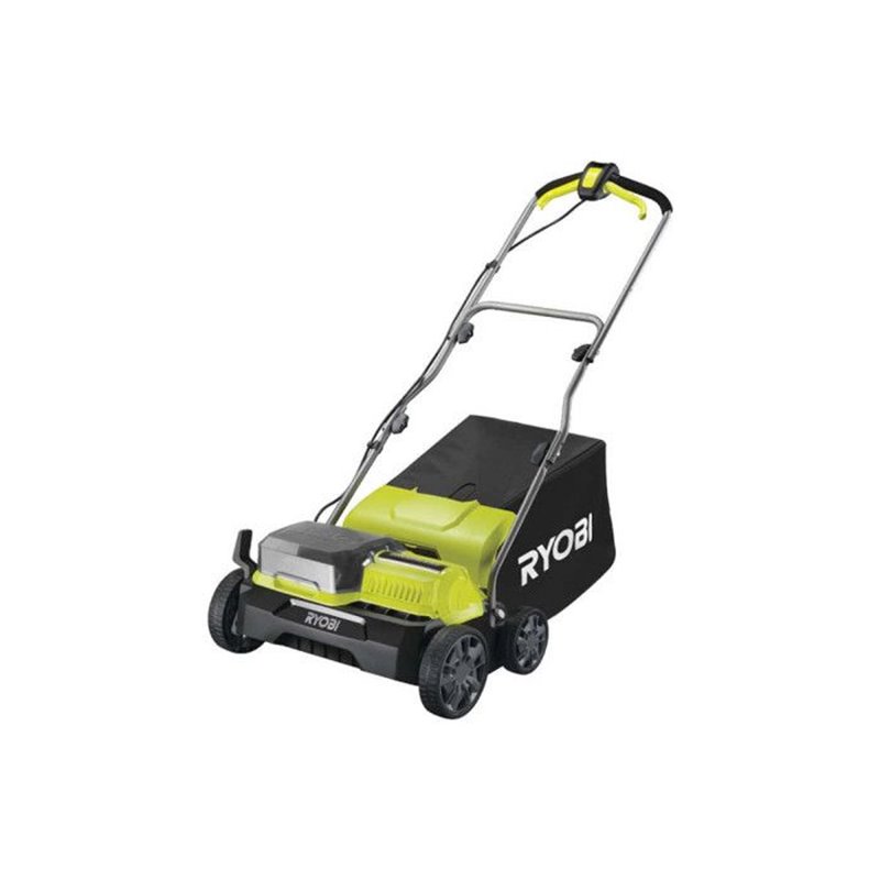 Scarificateur / aérateur - RYOBI - Brushless - Ø 35 cm - 2-en-1 - bac souple 55 L - 2 batteries 36V (18V ONE+) 4 Ah + 1